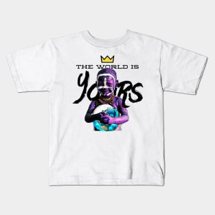 BHM:The World Is Yours II Kids T-Shirt